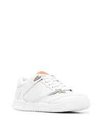 weiße Leder niedrige Sneakers von Heron Preston