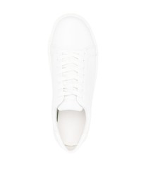 weiße Leder niedrige Sneakers von Calvin Klein