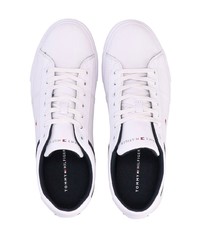 weiße Leder niedrige Sneakers von Tommy Hilfiger