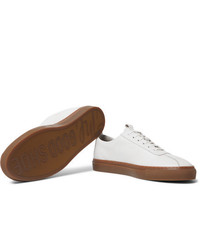 weiße Leder niedrige Sneakers von Grenson