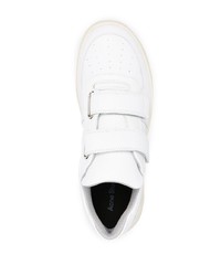 weiße Leder niedrige Sneakers von Acne Studios