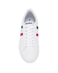 weiße Leder niedrige Sneakers von Lacoste