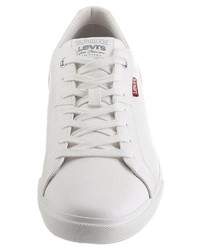 weiße Leder niedrige Sneakers von Levi's