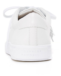 weiße Leder niedrige Sneakers von Loeffler Randall