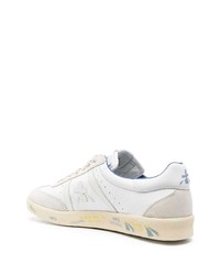 weiße Leder niedrige Sneakers von Premiata