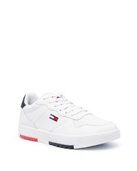 weiße Leder niedrige Sneakers von Tommy Jeans