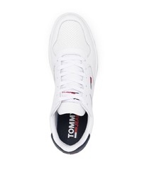 weiße Leder niedrige Sneakers von Tommy Jeans