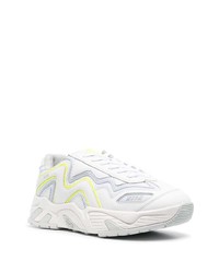 weiße Leder niedrige Sneakers von MSGM