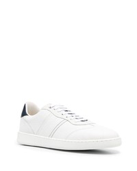 weiße Leder niedrige Sneakers von Ferragamo