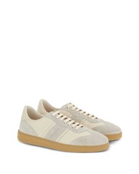 weiße Leder niedrige Sneakers von Ferragamo