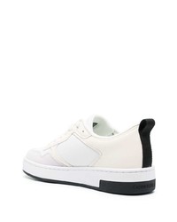 weiße Leder niedrige Sneakers von Calvin Klein Jeans