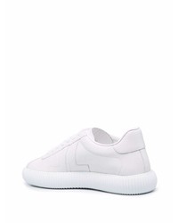 weiße Leder niedrige Sneakers von Lanvin