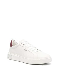 weiße Leder niedrige Sneakers von Bally