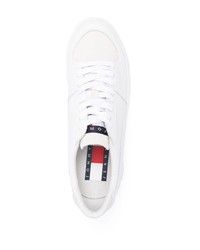 weiße Leder niedrige Sneakers von Tommy Jeans