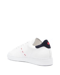 weiße Leder niedrige Sneakers von Kiton