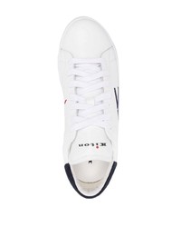 weiße Leder niedrige Sneakers von Kiton