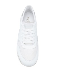 weiße Leder niedrige Sneakers von Hogan