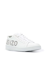 weiße Leder niedrige Sneakers von Kenzo