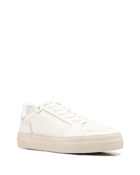 weiße Leder niedrige Sneakers von Ami Paris