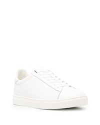 weiße Leder niedrige Sneakers von Armani Exchange