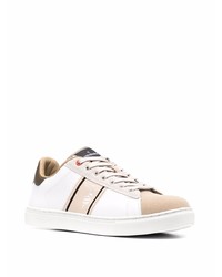 weiße Leder niedrige Sneakers von Trussardi