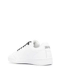 weiße Leder niedrige Sneakers von VERSACE JEANS COUTURE