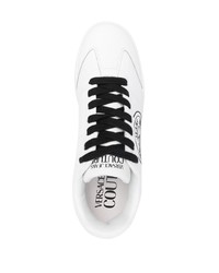 weiße Leder niedrige Sneakers von VERSACE JEANS COUTURE