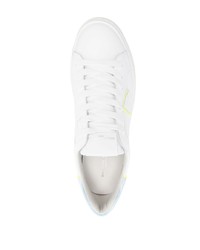 weiße Leder niedrige Sneakers von Philippe Model Paris