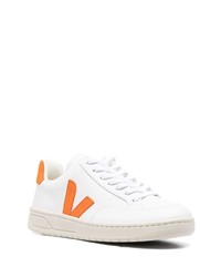 weiße Leder niedrige Sneakers von Veja