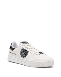 weiße Leder niedrige Sneakers von VERSACE JEANS COUTURE