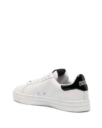 weiße Leder niedrige Sneakers von VERSACE JEANS COUTURE