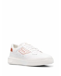 weiße Leder niedrige Sneakers von Bally