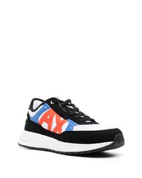 weiße Leder niedrige Sneakers von Armani Exchange