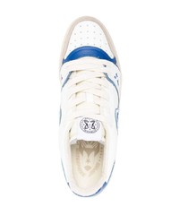 weiße Leder niedrige Sneakers von Enterprise Japan