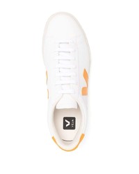 weiße Leder niedrige Sneakers von Veja