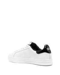 weiße Leder niedrige Sneakers von VERSACE JEANS COUTURE