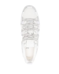 weiße Leder niedrige Sneakers von Balmain