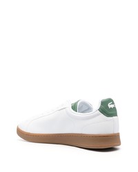 weiße Leder niedrige Sneakers von Lacoste