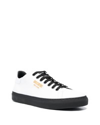 weiße Leder niedrige Sneakers von Moschino