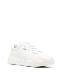 weiße Leder niedrige Sneakers von Bally