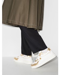 weiße Leder niedrige Sneakers von Valentino Garavani