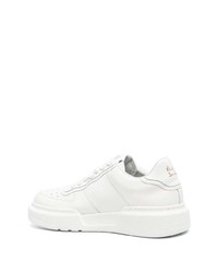 weiße Leder niedrige Sneakers von Paul Smith