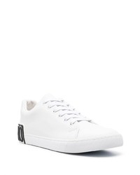 weiße Leder niedrige Sneakers von Moschino