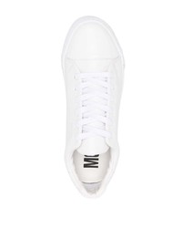 weiße Leder niedrige Sneakers von Moschino