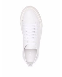 weiße Leder niedrige Sneakers von Ami Paris