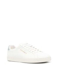 weiße Leder niedrige Sneakers von Palm Angels