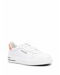 weiße Leder niedrige Sneakers von Hide&Jack