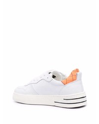 weiße Leder niedrige Sneakers von Hide&Jack