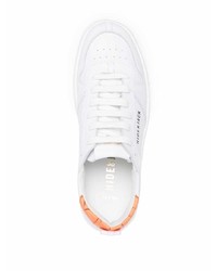 weiße Leder niedrige Sneakers von Hide&Jack