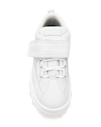 weiße Leder niedrige Sneakers von MSGM